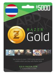 گیفت کارت ریزر گلد 5000 بات تایلند (TH) Razer Gold THB Gift Card Thailand 