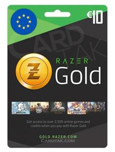 گیفت کارت ریزر گلد 10 یورو اروپا (EU) Razer Gold EUR Gift Card Europe 