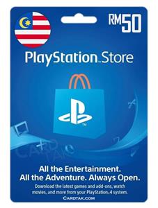 گیفت کارت پلی استیشن 50 رینگیت مالزی (MY) PlayStation Gift Card 50 MYR Malaysia