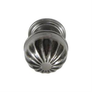 دستگیره تک پیچ درب آهنی حیاطی شیاردار نقره ای شاهد