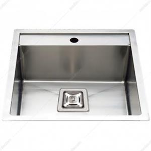 سینک تک لگن رو کار تمام استیل ابعاد L54 x W48 H20 فانتونی مدل P022 Fantoni Sink 