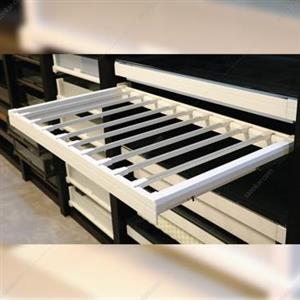 رک ریلی جای شلوار داخل کمد رنگ سفید طرح ایتالین سایز  60 فانتونی مدل J523