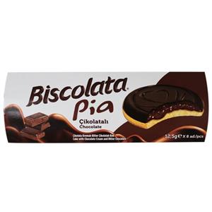 کیک شکلاتی بیسکولاتا پیا ۸ تایی 100 گرم Biscolata Pia 