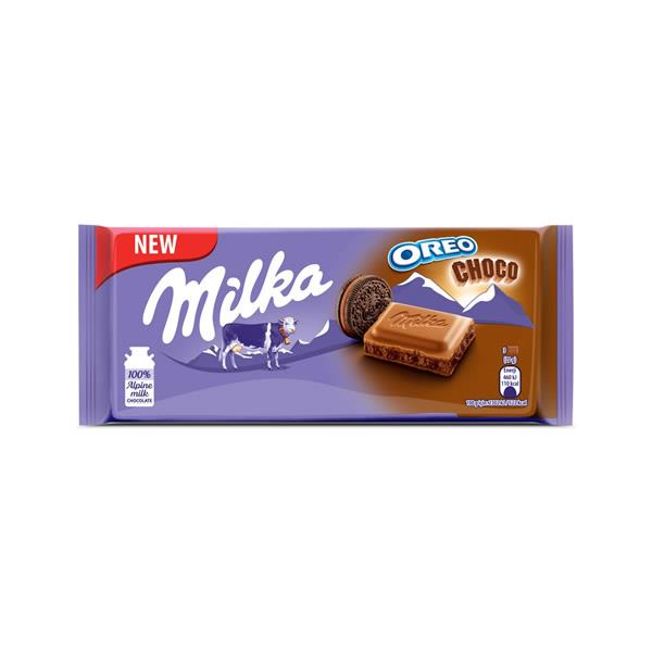 قیمت و خرید شکلات میلکا اورئو شکلاتی Milka Oreo Choco 100gr