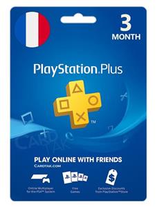 تایم کارت پلی استیشن پلاس 3 ماهه فرانسه (FR) PlayStation Plus 3 Months France