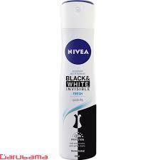 اسپری خوشبو کننده زنانه مدل Black White نیوآ Nivea black white plus spray for women 200ml 