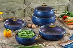 سرویس قابلمه و تابه گرانیتی مدل آنتیک پی ام تی(PMT)