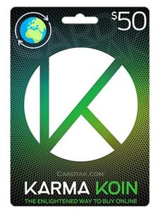 گیفت کارت کارما‌کوین 50 دلاری گلوبال (Global) Karma Koin 50 USD Gift Card Global