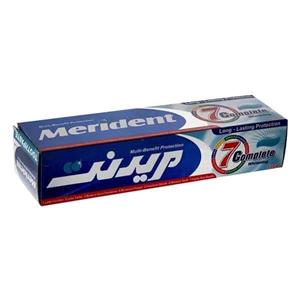 خمیر دندان سفید کننده با اثر طولانی مدت 7 کاره مریدنت 130 گرم Merident Complete Toothpaste With Long-Lasting Protection gr 