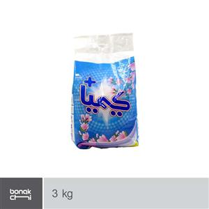 پودر لباسشویی دستی Flower کیسه ای کیمیا پلاس 3 کیلوگرم Kimya Plus Handwash Detergent Powder kg 