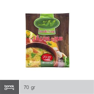 سوپ نیمه آماده ورمیشل نیوگرین - 70 گرم New Green Semi-prepared dry vermicelli soup - 70 g