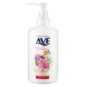 مایع دستشویی کرمی با رایحه شیر و شکوفه صورتی اوه  450 گرمی Ave Creamy Handwash With Vitamin B5 450g