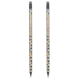 مداد مشکی یالانگ طرح قلب 2 بسته 2 عددی Yalong Heart Design 2 Black Pencil - Pack of 2