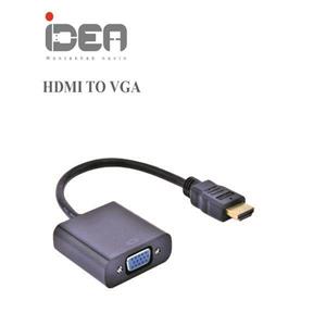 تبدیل HDMI به VGA سیم دار 20cm با خروجی صدا و برق ایده idea hdmi to vga 