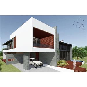 طراحی نقشه ویلا مدرن دوبلکس 800 متری