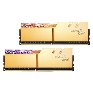 رم  CL18 DDR4 جی اسکیل 32 گیگابایت 3600MHZ مدل TRIDENT Z ROYAL GOLD RAM: GSkill Trident Z Royal Gold 2×16GB=32GB DDR4 3600MHz CL18