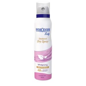 اسپری دئودرانت و آنتی پرسپیرانت بانوان روشن کننده هیدرودرم لیدی 150 میل Women's deodorant and antiperspirant spray  brightening