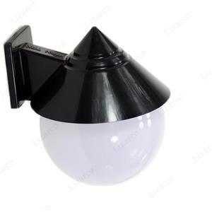 چراغ دیواری حیاطی وارونه کلاه چینی lantern light inverted black 6