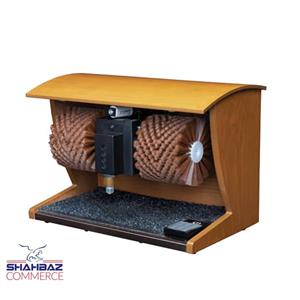 دستگاه واکس زن کفش خانگی با بدنه چوبی