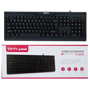 کیبورد با سیم تسکو مدل TSCO TK 8012 Wired Keyboard 