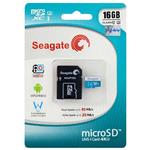 کارت حافظه‌ microSDXC سیگیت کلاس ۱۰ استاندارد UHS-I U3 ظرفیت ۱۶ گیگابایت به همراه آداپتور SD کد ۵۶۹