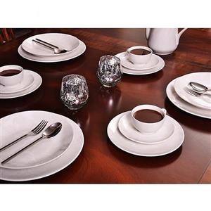 سرویس غذاخوری 30 پارچه چینی آکسفورد مدل Blanc Oxford Blanc 30 Pieces Dinnerware Set