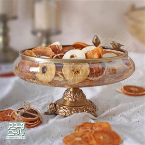 ظرف کشکول شیشه شکسته گلدکیش
