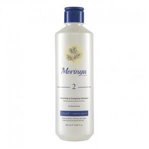 شامپو مغذی و انرژی بخش مورینگا امو (2) مناسب موهای معمولی 400میلی لیتر Moringa Nourishing And Energizing Shampoo No 2 Restoring ElasticityAnd Moisture And Shine For Normal Hair With Láfaoil And Caffeine And Jojoba Oil 400ml