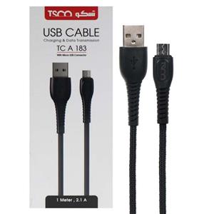 کابل MicroUSB تسکو مدل TC A 183 طول 1 متر TSCO TCA183 USB to Microusb Cable 1m