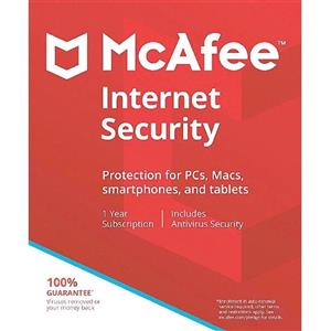 آنتی‌ویروس ۱۰ کاربر ۱ سال McAfee Internet Security