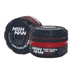 ژل واکس مو نیش من مشکی قرمز 09  Nishman Hair Styling Gel Wax COLA