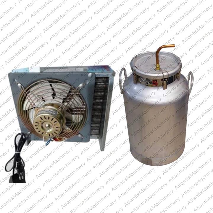 قیمت و خرید دستگاه تقطیر(عرقگیر) 200 لیتری دبه ای 10 چفت با 2 خروجی و ...