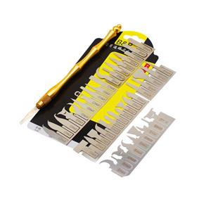 ست 43 عددی دسته تیغ B&R X4301 مناسب پاک کردن چسب آی سی برد گوشی