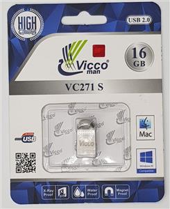 فلش مموری  نقره ای Vicco man VC271 S USB2.0 Flash Memory-16GB