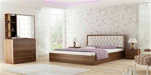 تخت خواب چوبی – مدل آیلین 
