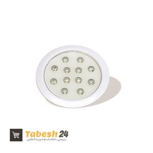 چراغ توکار استخری تک رنگ 12 وات