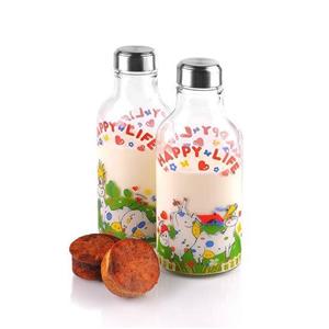 بطری شیر بیضی استیل زیباسازان  (زیبا) Zibasazan Oval Steel Milk Bottle Pack Of 2