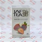 چای توت فرنگی و تمشک جف تی Jaf Tea مدل Strawberry & Raspberry تعداد 20 عددی