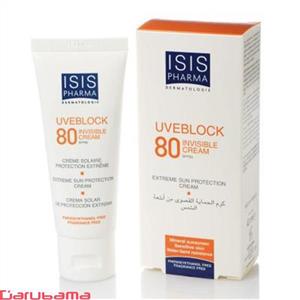 کرم ضد افتاب 80 ایسیس فارما ISIS Pharma UVBlock invisible Cream 