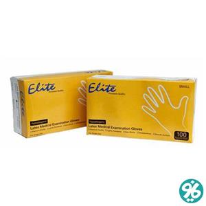 دستکش لاتکس کم پودر Elite 50 جفت 