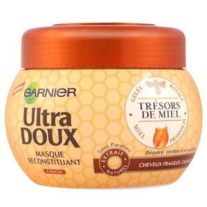 ماسک مو  عسل گارنیه سری Ultra Doux مدل Honey حجم 300 میلی لیتر Garnier Ultra Doux Honey Hair Mask 300ml