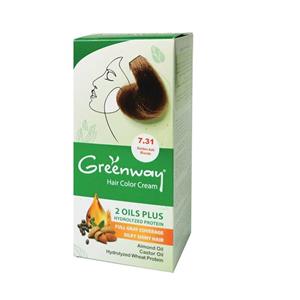 کیت رنگ مو گرین وی 50 میلی لیتر - شماره 7.31 Green Way Color Kit Blond 7.31