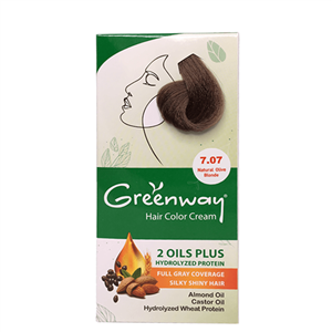 کیت رنگ مو گرین وی 50 میلی لیتر - شماره 7.07 Green Way Color Kit Blond 7.07