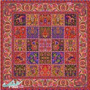 رومیزی ترمه یزد طرح مربع الماس