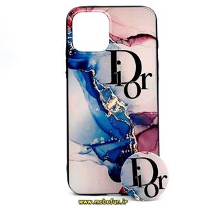 قاب گوشی Iphone 12 Pro Max فانتزی برجسته طرح Dior آبرنگی به همراه پاپ سوکت کد 9