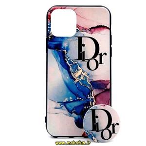 قاب گوشی Iphone 11 Pro فانتزی برجسته طرح Dior آبرنگی به همراه پاپ سوکت کد 19