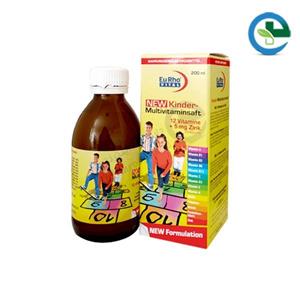 شربت کیندر مولتی ویتامین یوروویتال ۲۰۰ میل EuRho Vital Kinder Multivitaminsaft Syrup 200 ml