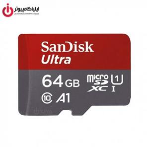 کارت حافظه سن دیسک مدل SanDisk Ultra microSDXC A1 UHS-I Card 64GB 120MB/s بدون آداپتور microSD 64gb Ultra A1