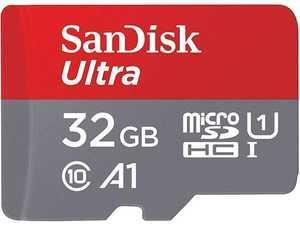 کارت حافظه سن دیسک مدل SanDisk Ultra microSDHC A1 UHS-I Card 32GB 120MB/s بدون آداپتور Sandisk Ultra A1 32GB UHS-I Class 10 120MBps microSDHC Card