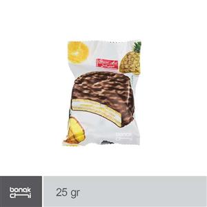 بیسکویت کرمدار کاکائویی و مغز آناناس شیرین عسل - 25 گرمی